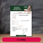 Karta s učivem matematika uhlopříčky