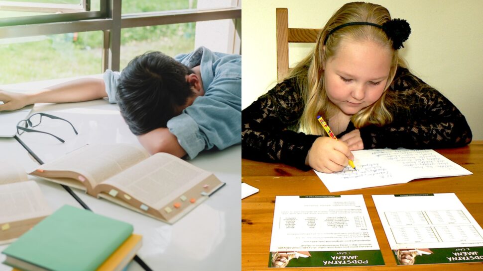 Unavené dítě vs. dítě s kartami