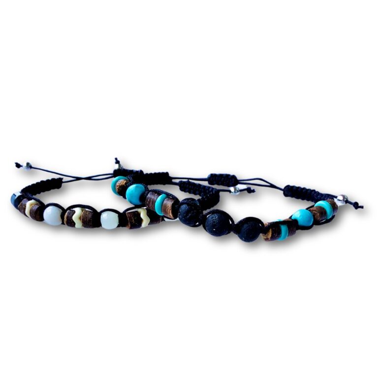 unisex náramek Shamballa na macramé šňůrce s imitací minerálů